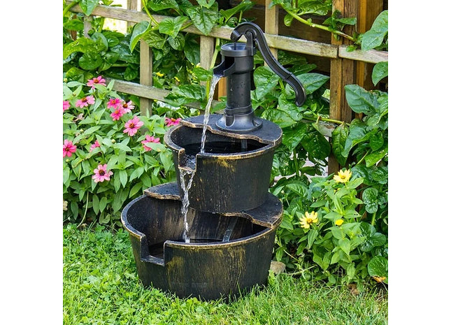 2 Tier Barrel Fountain