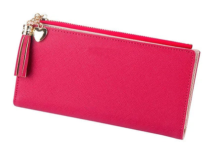 Women Girls PU Leather Long Wallet Money Card Holder Clutch Purse RFID Blocking