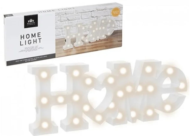 WHITE "HOME" LED LIGHT B/OP