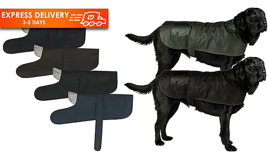 Waxed Cotton Waterproof Dog Coat
