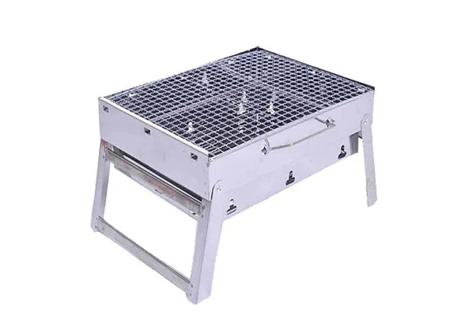 Folding Stainless Steel Charcoal Barbecue