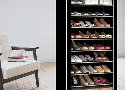 10 Tier Adjustable Shoe Organiser