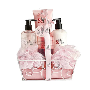 Lily & Tate Womens Luxury Bath Pamper 7 Piece Gift Set