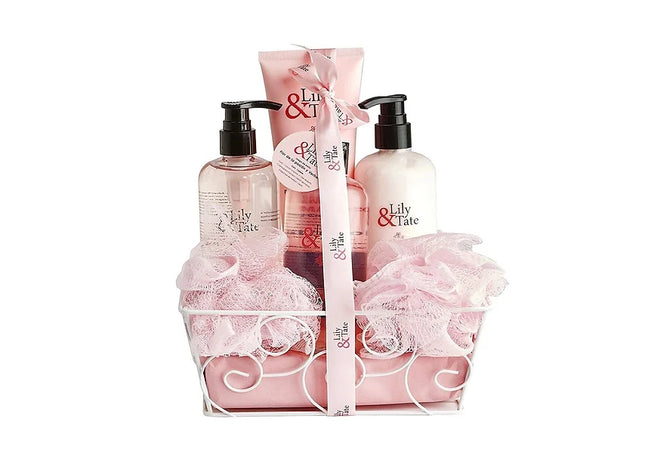 Lily & Tate Womens Luxury Bath Pamper 7 Piece Gift Set