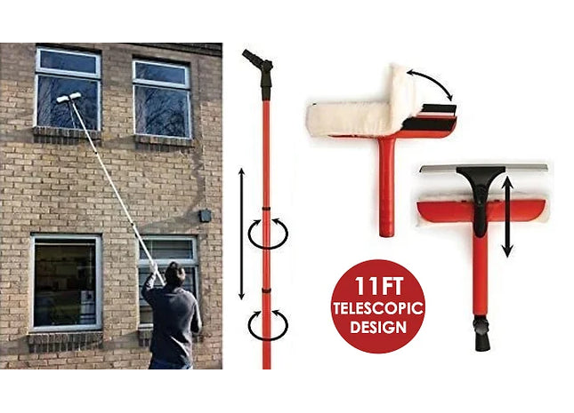 11ft Telescopic Window Cleaning Set