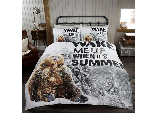BEAR WAKE ME UP WINTER DUVET SET