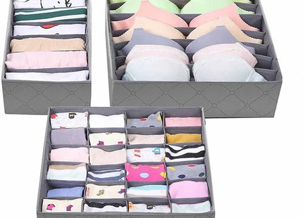 3PCS Dresser Drawer Organiser Divider