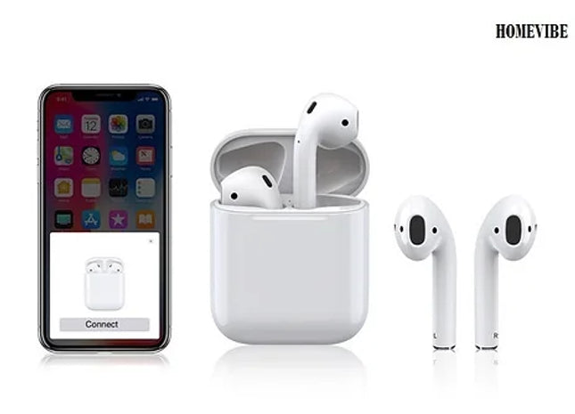 Wireless Apple & Android Compatible Earbuds & Charge Case