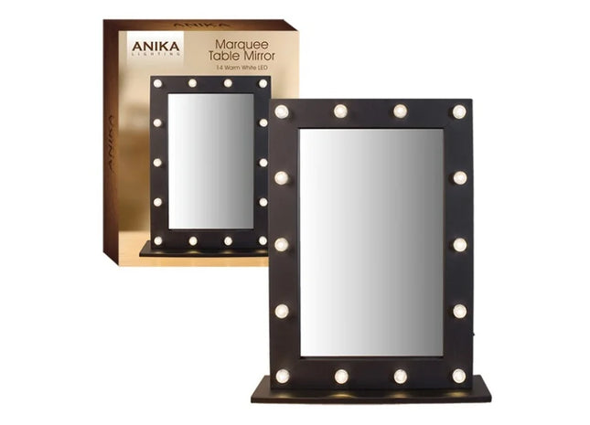 LED Marquee Table Mirror