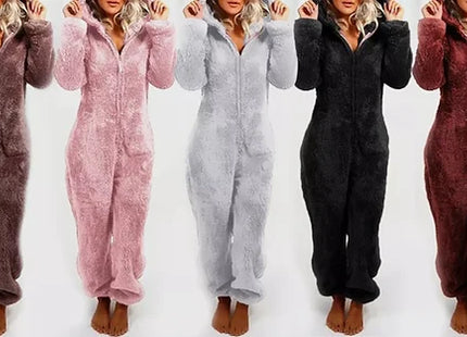 Fleece Plush Jumpsuit Pyjamas