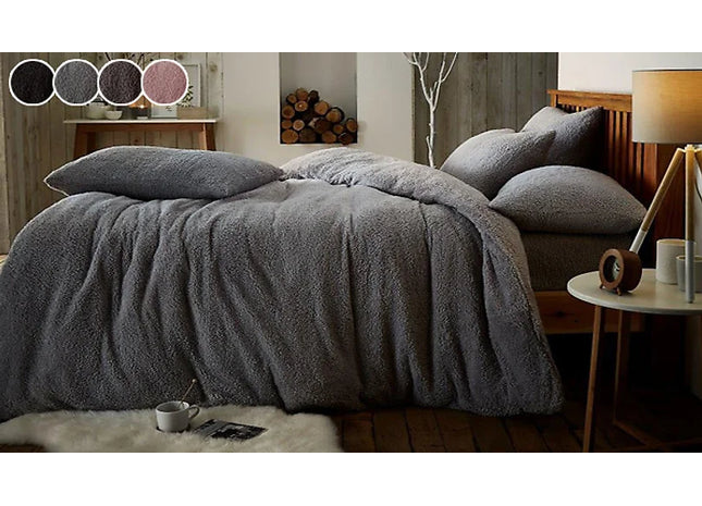 SUPER SOFT TEDDY FEEL DUVET SET