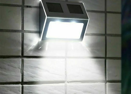 2, 4 6 or 8 Stainless Steel Duel Solar Wall Light