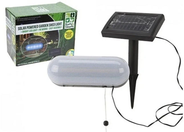 SOLAR POWERED GARDEN SHED LIGHT