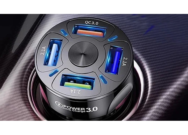 4-Port USB Car Charger