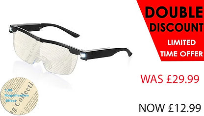 Magnifying Glass with Light 180% for Reading