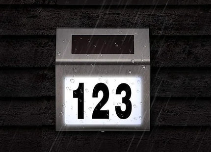 Solar Powered LED House Sign W/ All Letters & Numbers – HomeVibe