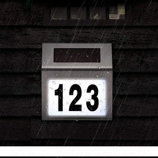 Solar Powered LED House Sign W/ All Letters & Numbers