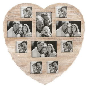 Shabby Chic Heart Photo Collage Frame