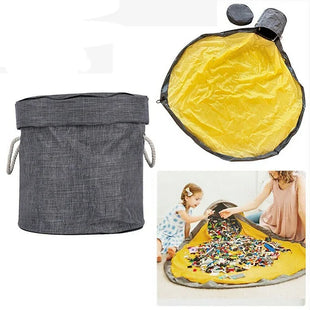 2-In-1 Toy Storage Basket & Play Mat