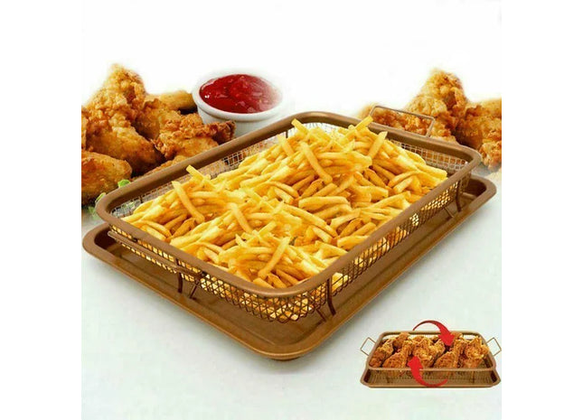 2-Piece Copper Oven Crisper Tray