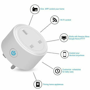 Smart Wi-Fi Household Device Control Wall Plug