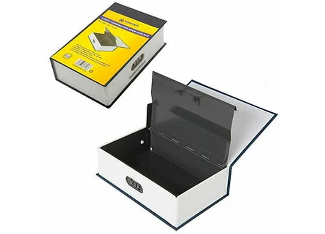 3 Digit Combination Book Safe Box