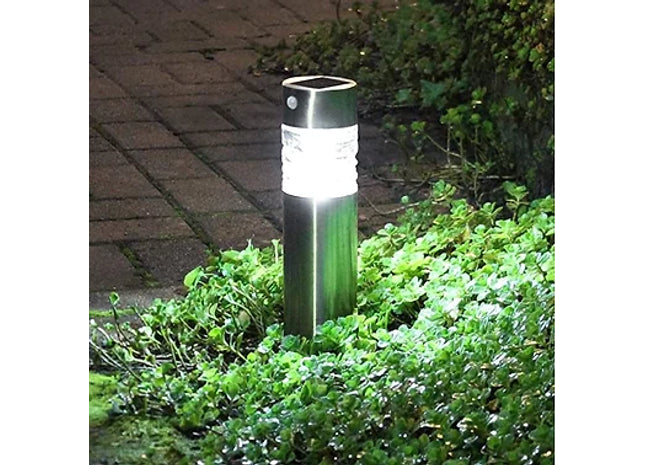 Grundig Stainless Steel LED Solar Lamp