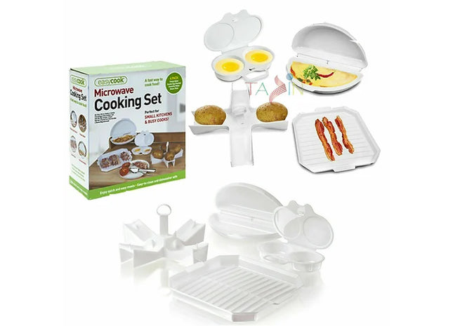 4 Pcs Microwave Cooking Set