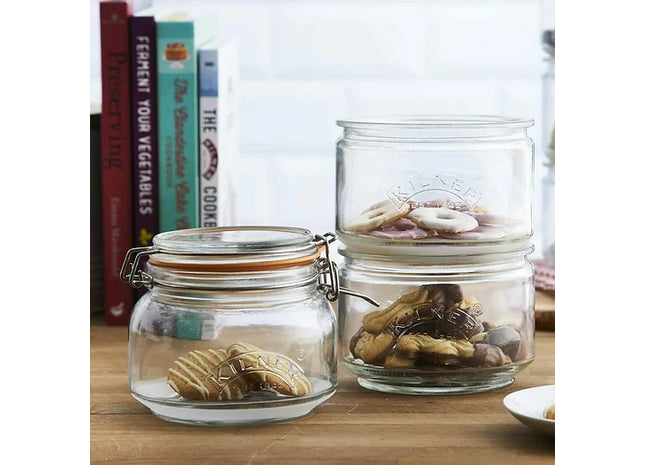 Stackable Storage Jar Set Glass