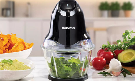 300W Mini Food Chopper with Glass Bowl