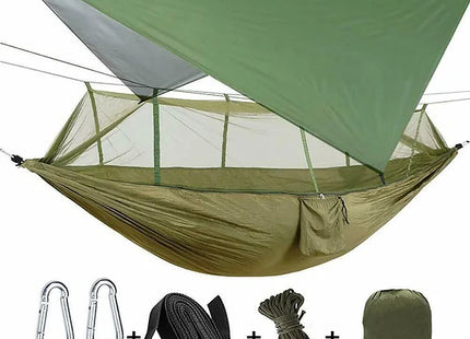 2 Person Waterproof Hammock With Mosquito Net + Rain Cover