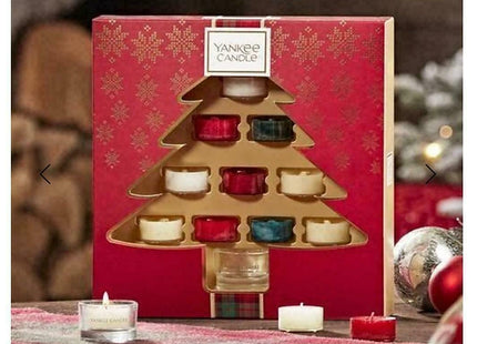 Yankee Candle Gift Set-10 Scented Tea Lights & 1 Tea Light Holder