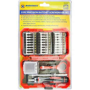 31PC PRECISION RATCHET SCREWDRIVER