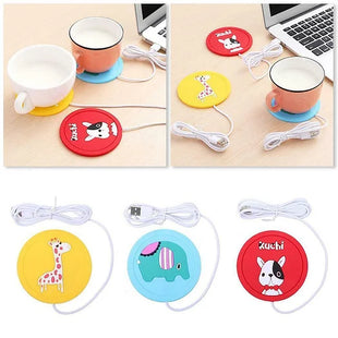 USB Silicone Heating Coaster Heat Warmer Electric Insulation Mug Cup Heater Mat