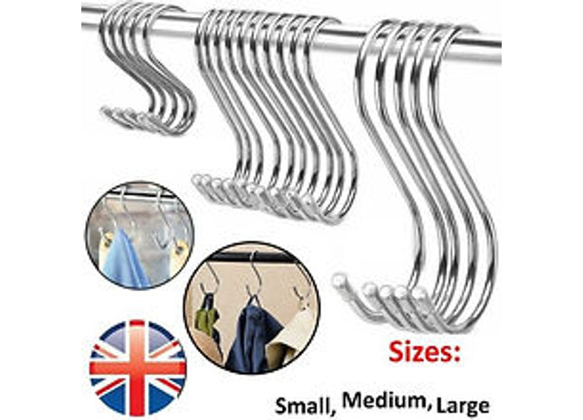 20 Stainless Steel S Hooks