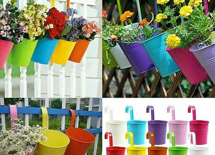 10Pcs Metal Plant Flower Pot