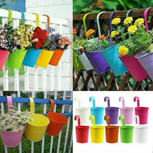 10Pcs Metal Plant Flower Pot