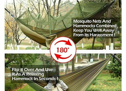 2 Person Waterproof Hammock With Mosquito Net + Rain Cover