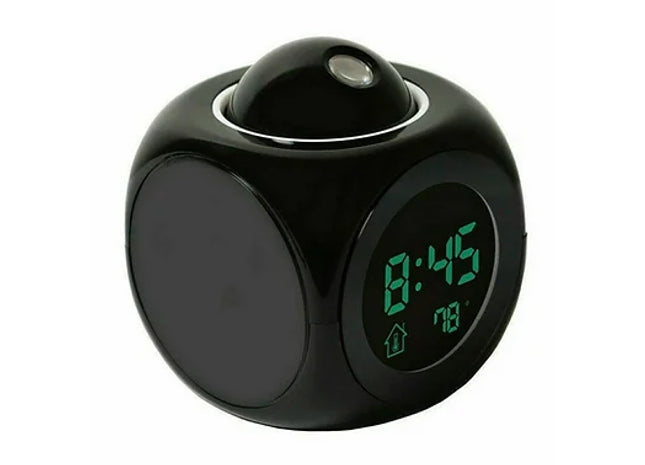 6-in-1 LED Projector & Voice Alarm Clock