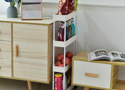 Slide-Out Kitchen Storage Shelving Unit