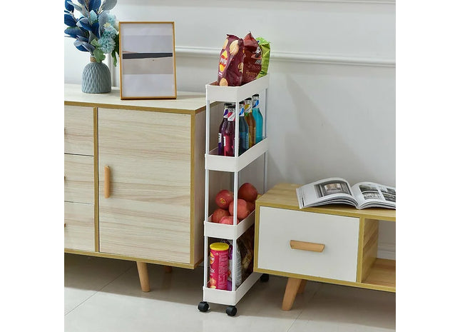 Slide-Out Kitchen Storage Shelving Unit