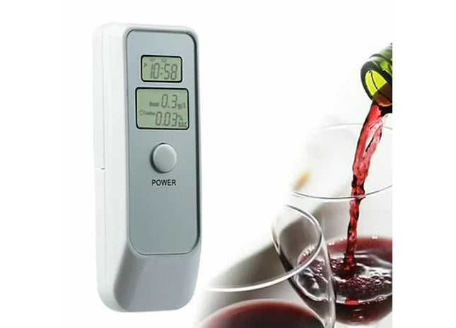 Alcohol Tester Police Digital Breath Self Analyzer Detector Breathalyser