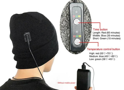 USB Powered Winter Warm Heated Knit Beanie Hat