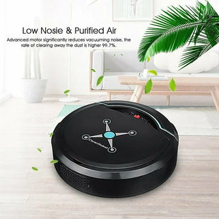 Self Navigated Smart Robot Vacuum Cleaner Rechargeable Auto Sweeper Edge Clean