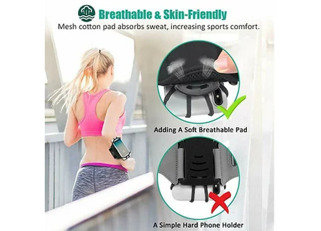 360-Degree Rotating Phone Holder Wristband