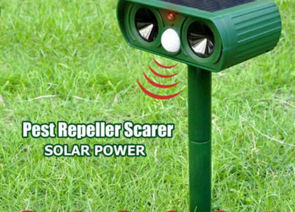 Ultrasonic Animal Repeller Solar Powered Deterrent