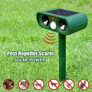 Ultrasonic Animal Repeller Solar Powered Deterrent