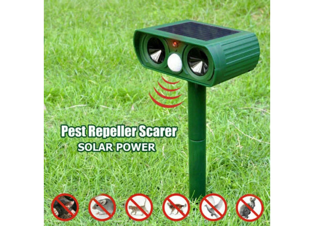 Ultrasonic Animal Repeller Solar Powered Deterrent