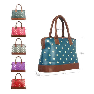 POLKA DOT DESIGN HANDHELD HANDBAG