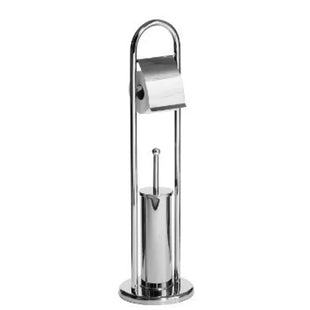 Stainless Steel Toilet Brush And Roll Holder Set